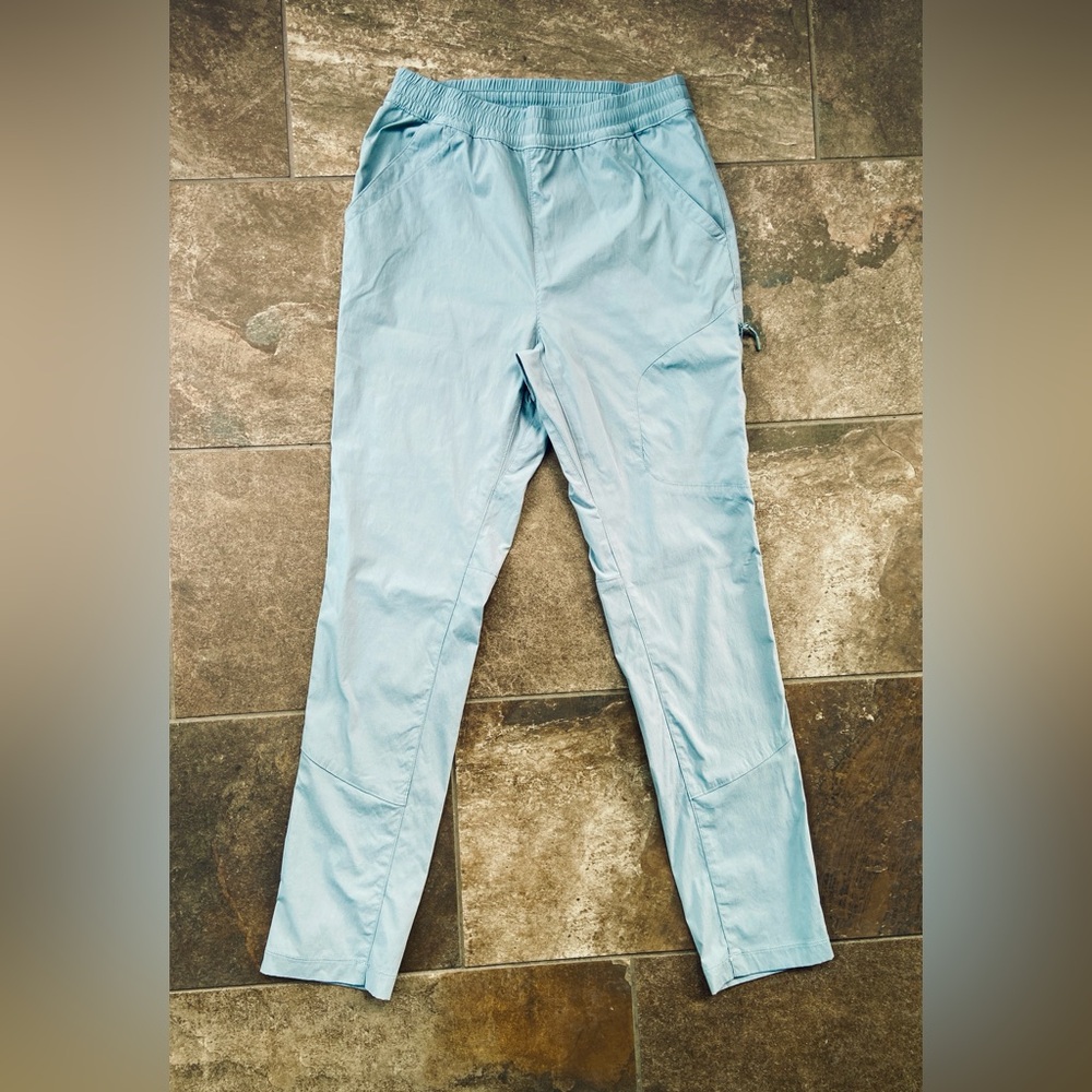 Alaskan Hardgear Hiking Pants Women’s 6 Aqua Blue Nylon Cargo Performance.